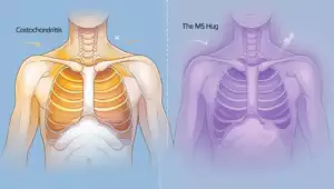 Read more about the article Costochondritis vs MS Hug: 7 Key Differences Explained