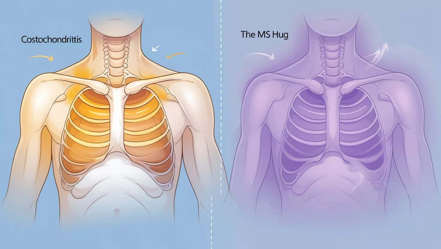 You are currently viewing Costochondritis vs MS Hug: 7 Key Differences Explained