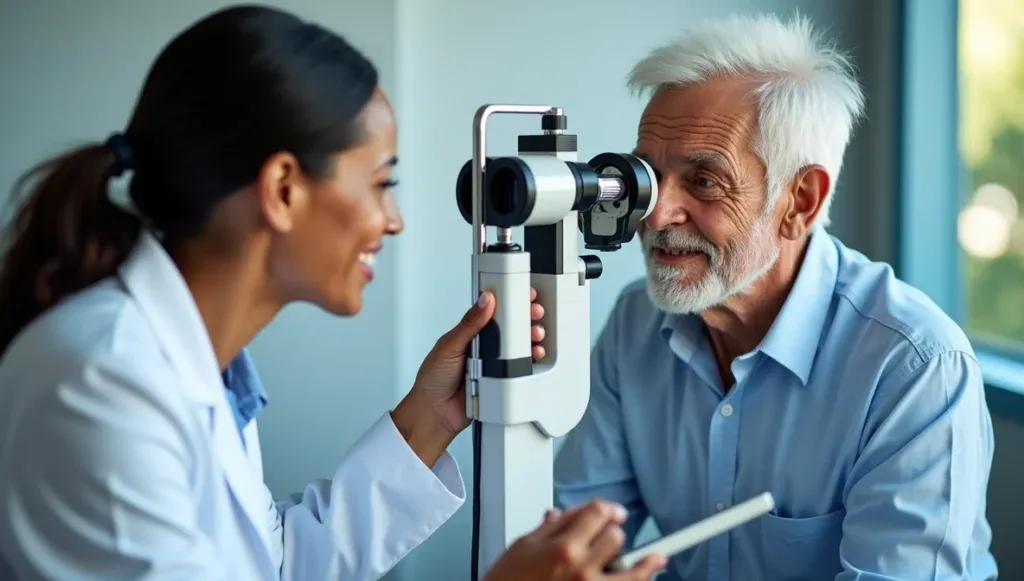 Eye Examination by a trained ophthalmologist