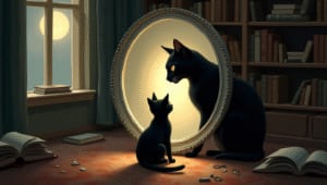 Read more about the article Cognitive Dysfunction: 5 Bright Insights from the Philosopher’s Cat Who Mistook a Mirror for the Moon